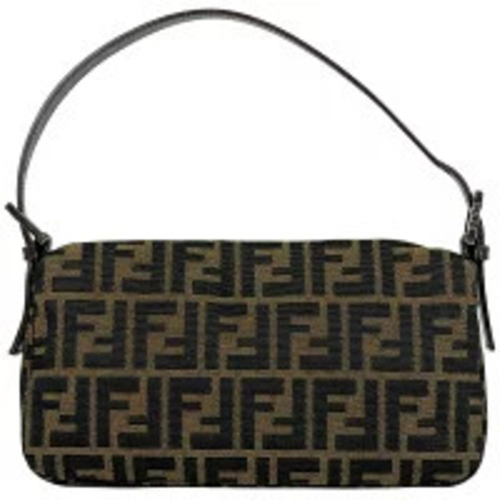 Fendi Zucca Mamma Baguette Handbag Hobo Bag Canvas Brown - Picture 3 of 7